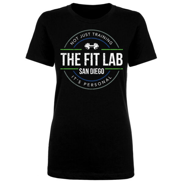 CIRCLE BADGE - WOMEN'S FITTED T-SHIRT - A79SBD Thumbnail