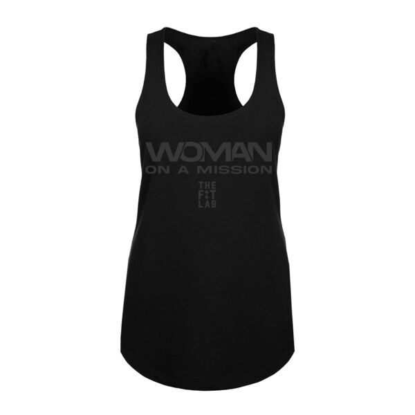 WOMAN ON A MISSION - WOMEN'S FITTED TANK TOP - $MDTKBP$ Thumbnail